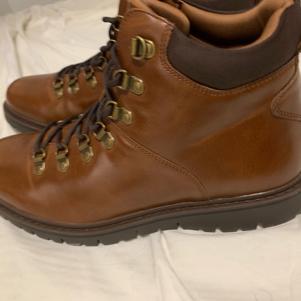 Brand New Never worn Aldo Brown Leather winter boots size 11 USA
